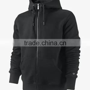 Plain Design Cheap Zip up Kangaroo Pocket Man Hoody Jacket thumbnail-1