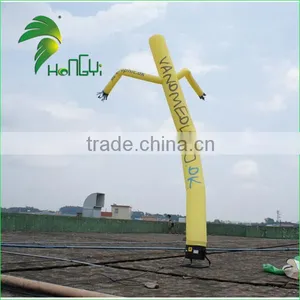 Cheap Custom Small Advertising Inflatable Air Dancer / Sky Dancer / 6m High Yellow Inflatable Tube Man for Sale thumbnail-1