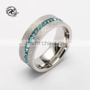 Titanium 316l Stainless Steel Engagement Rings With Stones Brushed Stainless Steel Wedding Ring Quality Choice thumbnail-2