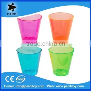 2015 Assorted Colored Neon Disposable 1oz Plastic Shot Glass Cup for Party Quality Choice thumbnail-1
