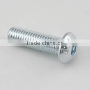 Blue White Zinc Hex Socket Botton Head Cap Screw ISO7380 thumbnail-2