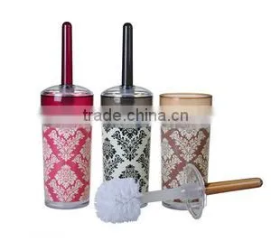 New Design Plastic Colorful Toilet Brush With Holder thumbnail-4