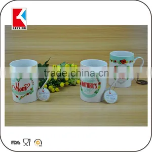 Wholesale 11oz Decal Printing White Porcelain Mug Cup New Bone China Mug thumbnail-6