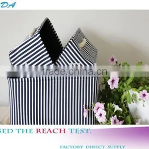 YIWU RODA 100% Canvas Fabric Flax Handle Foldable Storage Box thumbnail-1