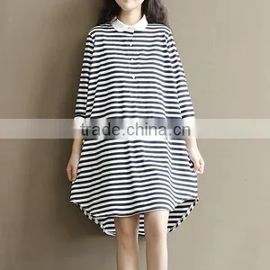 D82546f 2016 Newest Lady Summer Stripes Dresses Plus Size Maternity Dress thumbnail-1