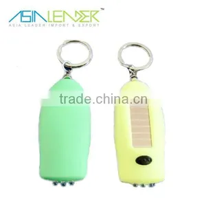 Mini Promotion Ellipsoid Solar Led Keychain thumbnail-1