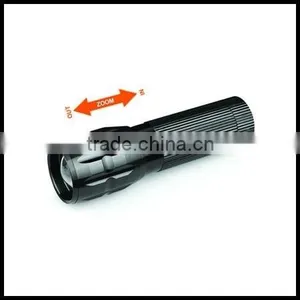 Aluminum 3W LED Zooming Flashlight Torch thumbnail-1