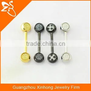2016 New Arrival Two Balls Unique Tongue Fake Magnetic Piercings With Sandpaper thumbnail-1