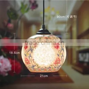 Vintage Ancient Pendant Light Porcelain ChandelierJingdezhen Handpainted Ceramic Party Loft Coffee Bar Restaurant Kitchen Lights thumbnail-3