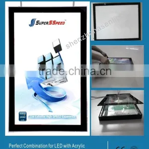 Aluminum Picture Frame Slim LED Magnetic Advertising Light Boxes thumbnail-1
