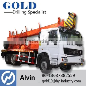 1000m Drill Depth Truck Mounted Drilling Rig XY-5T Portable Rough Terrain Truck thumbnail-1