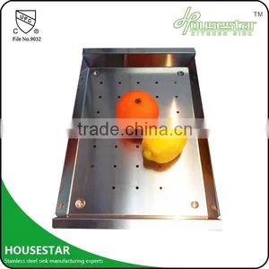HOUSESTAR SINK FACTORY Stainless Steel 304 Used Colander Types Of Colanders Handmade Kitchen Sink Rectangular Colander thumbnail-6