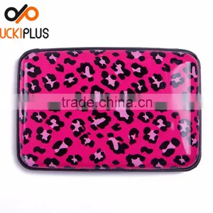 Luckiplus Inventory Pink and White Chevron Pattern Aluminum Wallets Identity Theft Blocker thumbnail-3