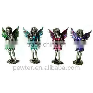 Small Pewter Angel Figurines thumbnail-1