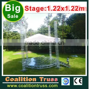 Factory Directly Transparent Plexiglass Wedding Stage Tempered Glass Stage Acrylic Stage thumbnail-4