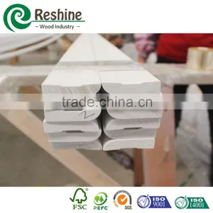 White Primer Bullnose Colonial Spalyed Wood Moulding thumbnail-1