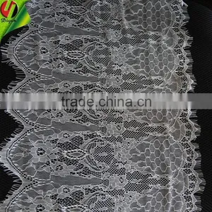2015 New Design Fabric Nylon White Eyelash Lace thumbnail-4