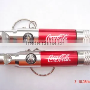 3 in 1 Compass Whistle Camping LED Light Key Ring thumbnail-1