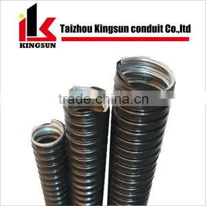 Black Color PVC Plastic Coated Metal Flexible Pipes thumbnail-5