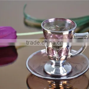 Luxury Gold Glass Cup and Saucer thumbnail-4