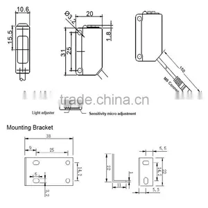 BSG 300mm Sensing Distance PNP Photoelectric Switch Sensor thumbnail-2