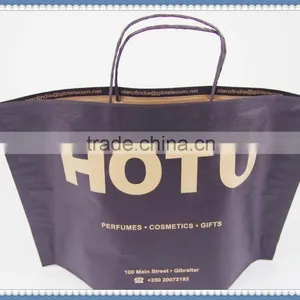 Cheap Price & Eco Friendly Flexo Printing Brown Kraft Paper Bag With Twisted Patch Handle in New Design thumbnail-1