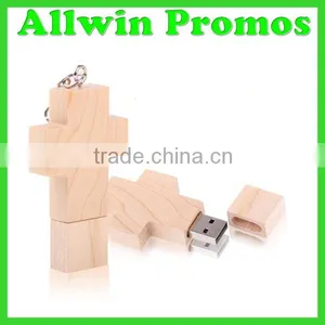 Personalized Cross Wood USB 3.0 thumbnail-1