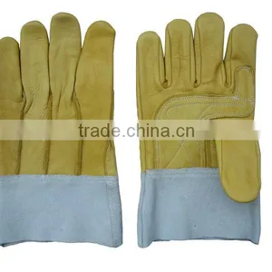 Cow Grain Leather Short Welding Glove thumbnail-1