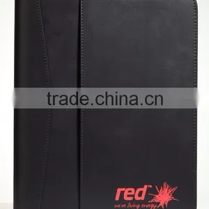 A4 Leather File Folder Document Holder Fashion Portfolio Folder Leather Portfolio Folder From Factory thumbnail-1