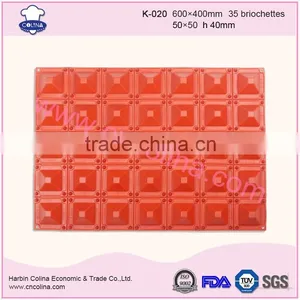 35 Briochettes Trapezoid Baking Tools Cake Pan Silicone Cake Mould thumbnail-2