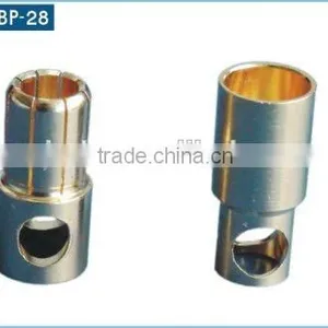 6.0mm Gold Plated Bullet Connector Banana Plug Male and Female thumbnail-3