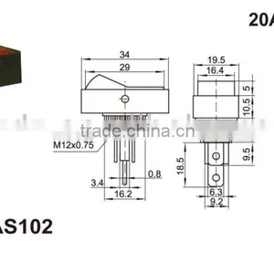 T125 Rocker Switch With Waterproof,High Quality Copper Contact Red Rocker Switch Manufacturer Round Rocker Switch thumbnail-5
