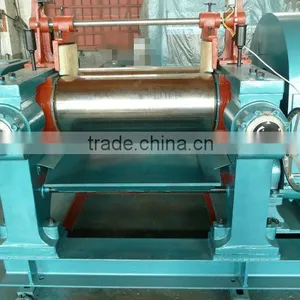 Open Roll Rubber Mill Machine/Rubber Refiner With Stock Blender thumbnail-1
