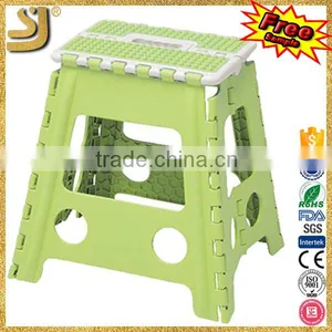 Wooden Folding Step Stool, Plastic Foldable Travel Stool, Modern Plastic Folding Stool thumbnail-2