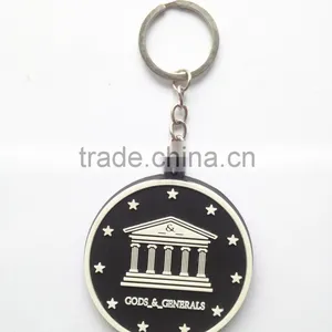 Wholesale Soft PVC Rubber Custom Key Chain House Shaped Promotion Gift 2d Key Ring thumbnail-1