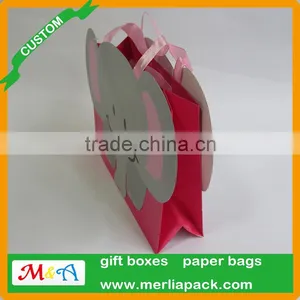 CMYK Printing Gift Wrap Bags Industrial Use Shopping Cartoon Elephant Bags thumbnail-4