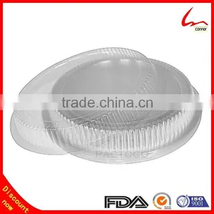 7" 8" 9" Clear Round Plastic Dome Lids thumbnail-1