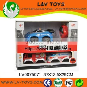 3 in 1! 2CH rc Car Toys Set With Light&music thumbnail-1