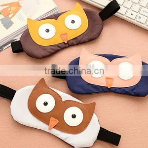Wholesale Korean Funny Cute Animal Custom Blindfold Anti-wrinkle and Dark Circle Comfort Travel Sleeping Cover Eye Mask thumbnail-6