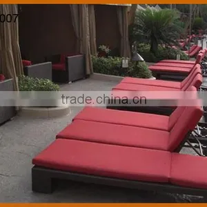 2016 Hotel Sun Lounge Rattan Material With Alum And Steel Frame thumbnail-1