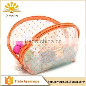 Customized Fashion Clear Zipper Lock Shell Shape Transparent Pvc Cosmetic Bag thumbnail-1