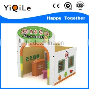 Vivid Outdoor Wooden Playhouse Cozy Wooden Cubby House Perfect Wood Toys for Kids thumbnail-1