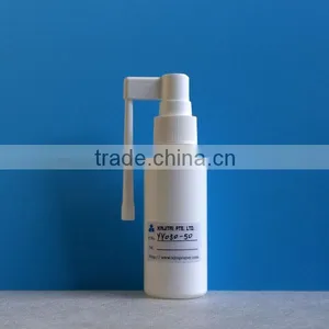 50ml HDPE Oral Spray Bottle in Cylinder Shape,with Rotatable Long Nozzle thumbnail-6