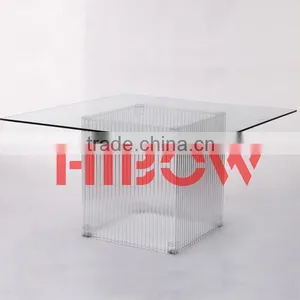 Elegent Transparent Dinning Table thumbnail-1