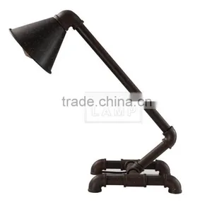 Steampunk Table Lamp Water Iron Pipe Desk Light Edison Bulb Light thumbnail-2