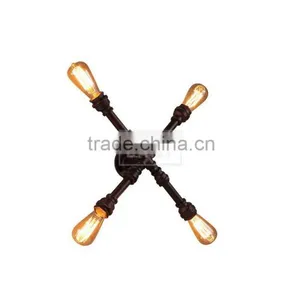 Industrial Metal Pipe Loft Wall Lamp Filament Wall Sconce Wall Mount thumbnail-2