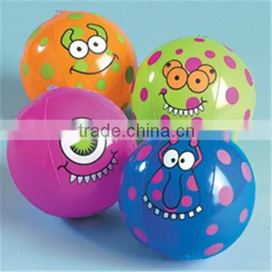 Beach Balls Silly Face & Tropical Fish Inflatable Kids Toy thumbnail-1