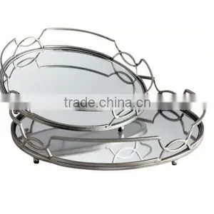 Attractive Indian Stainless Steel Serving Tray thumbnail-1