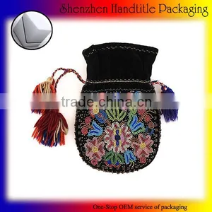 Velvet Bag Velvet Wine Bag Velvet Cosmetic Bag thumbnail-5