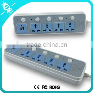Multi Electrical Universal Usb 2 Gang Extension Socket Power Strip thumbnail-4